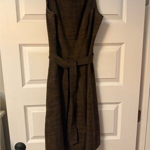 Merona Brown Textured Sleeveless Dress